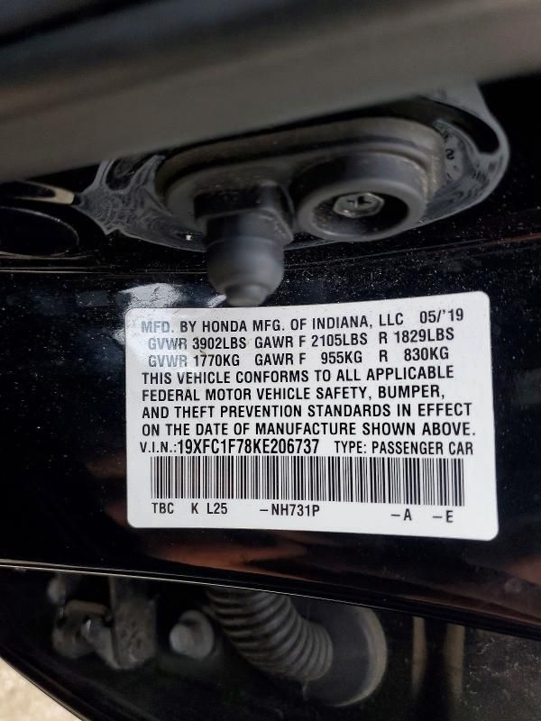 2019 Honda Civic exl