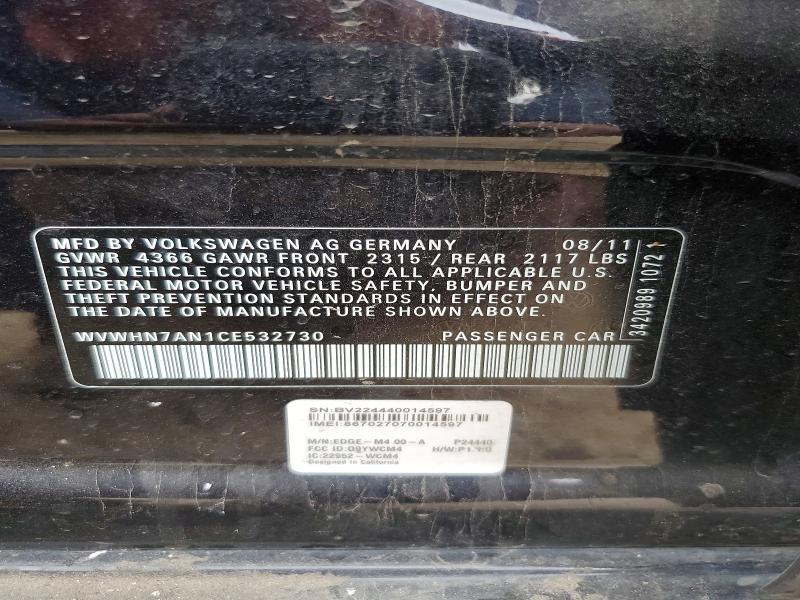 2012 Volkswagen Cc Luxury