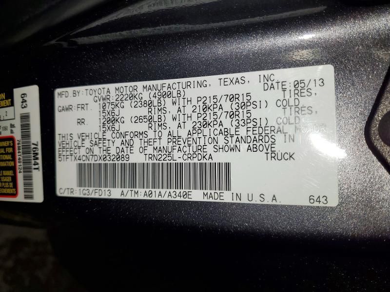 2013 Toyota Tacoma Access cab