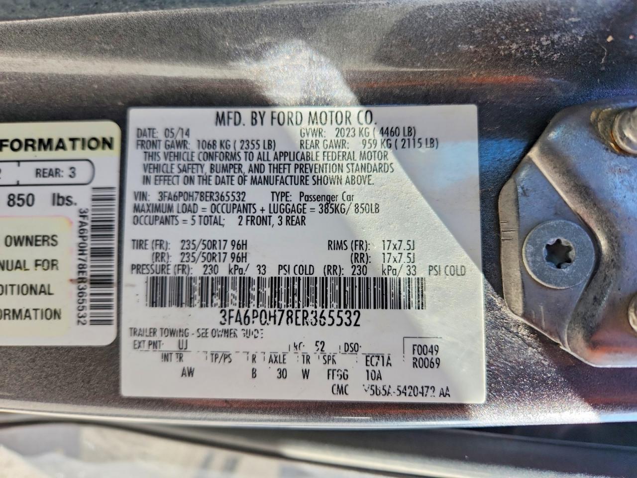 2014 Ford Fusion se