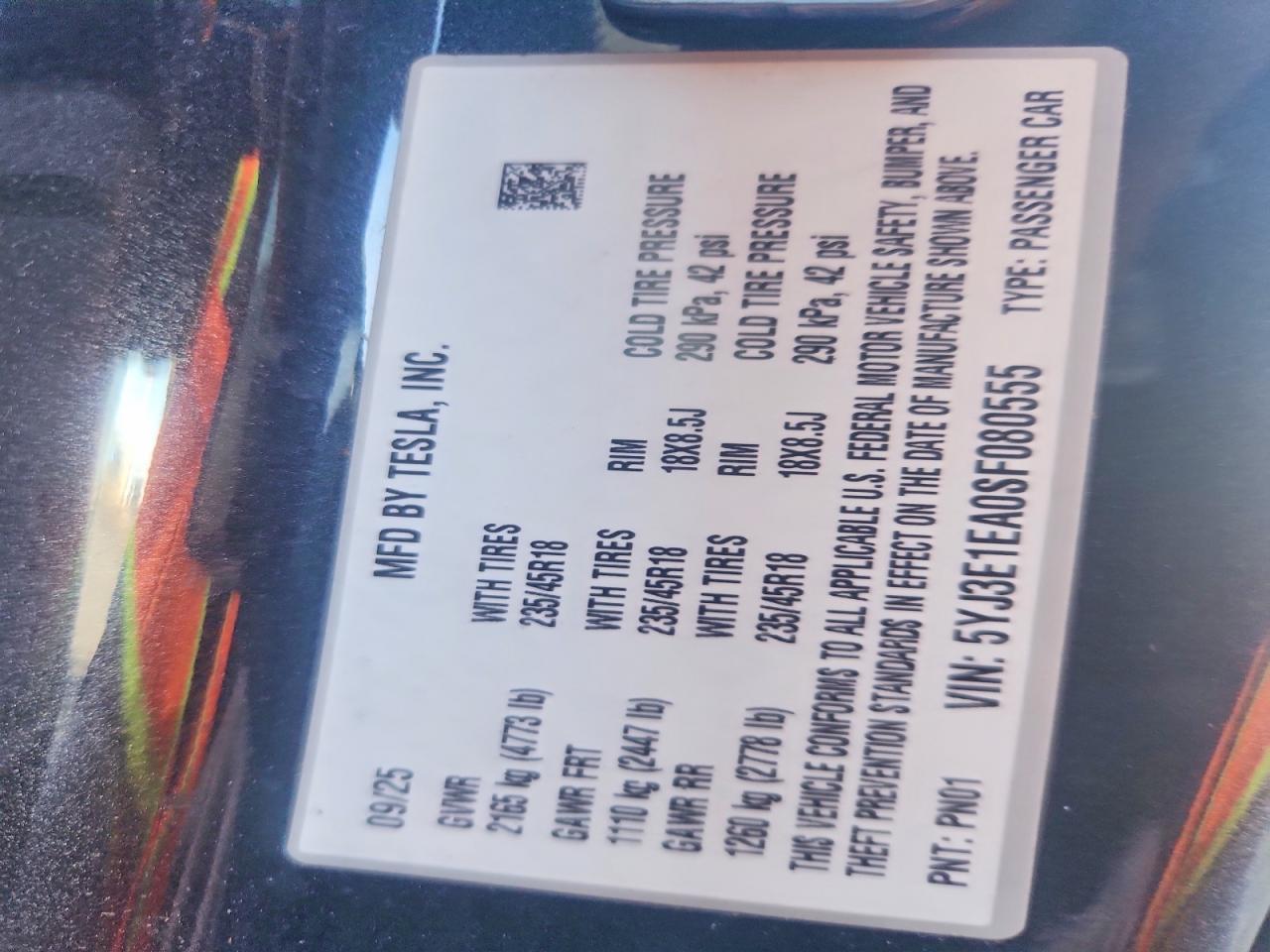 2025 Tesla Model 3