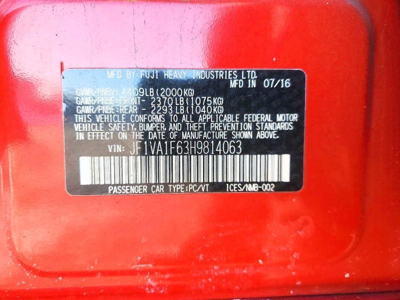 2017 Subaru Wrx Premium