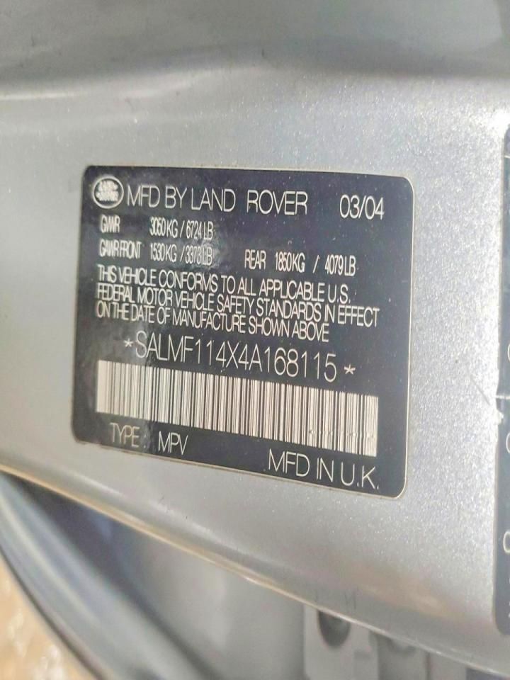 2004 Land Rover Range Rover hse