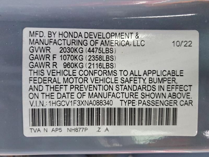 2022 Honda Accord Sport