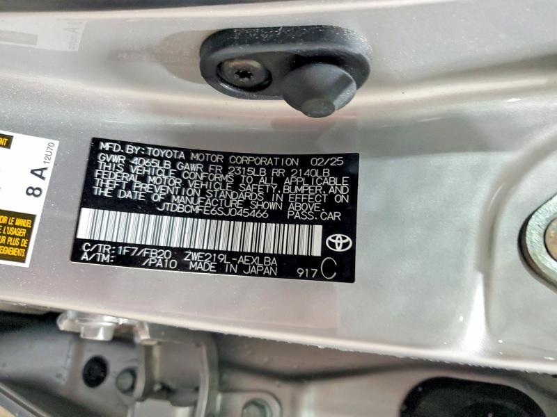 2025 Toyota Corolla le