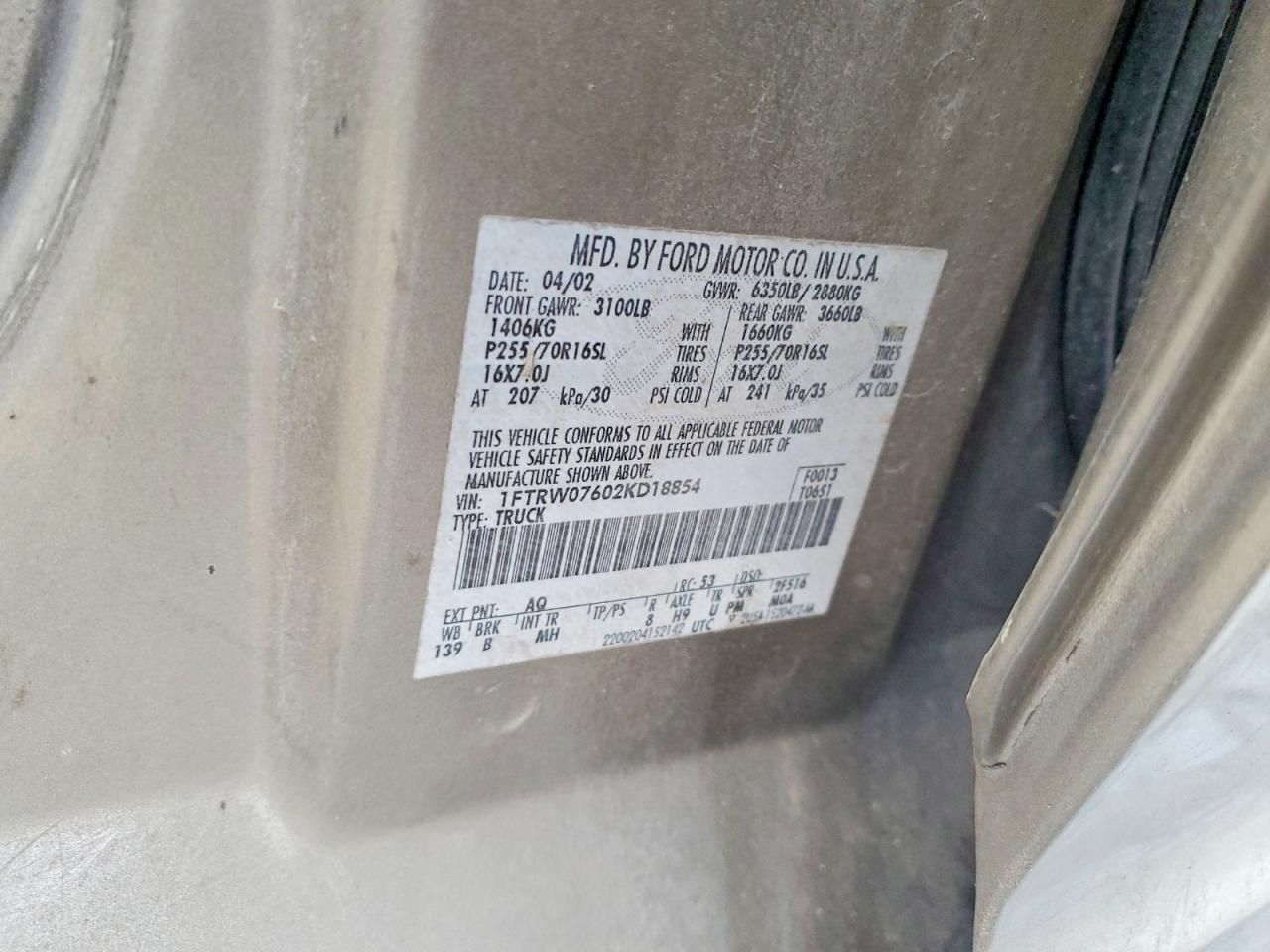 2002 Ford F150 Supercrew