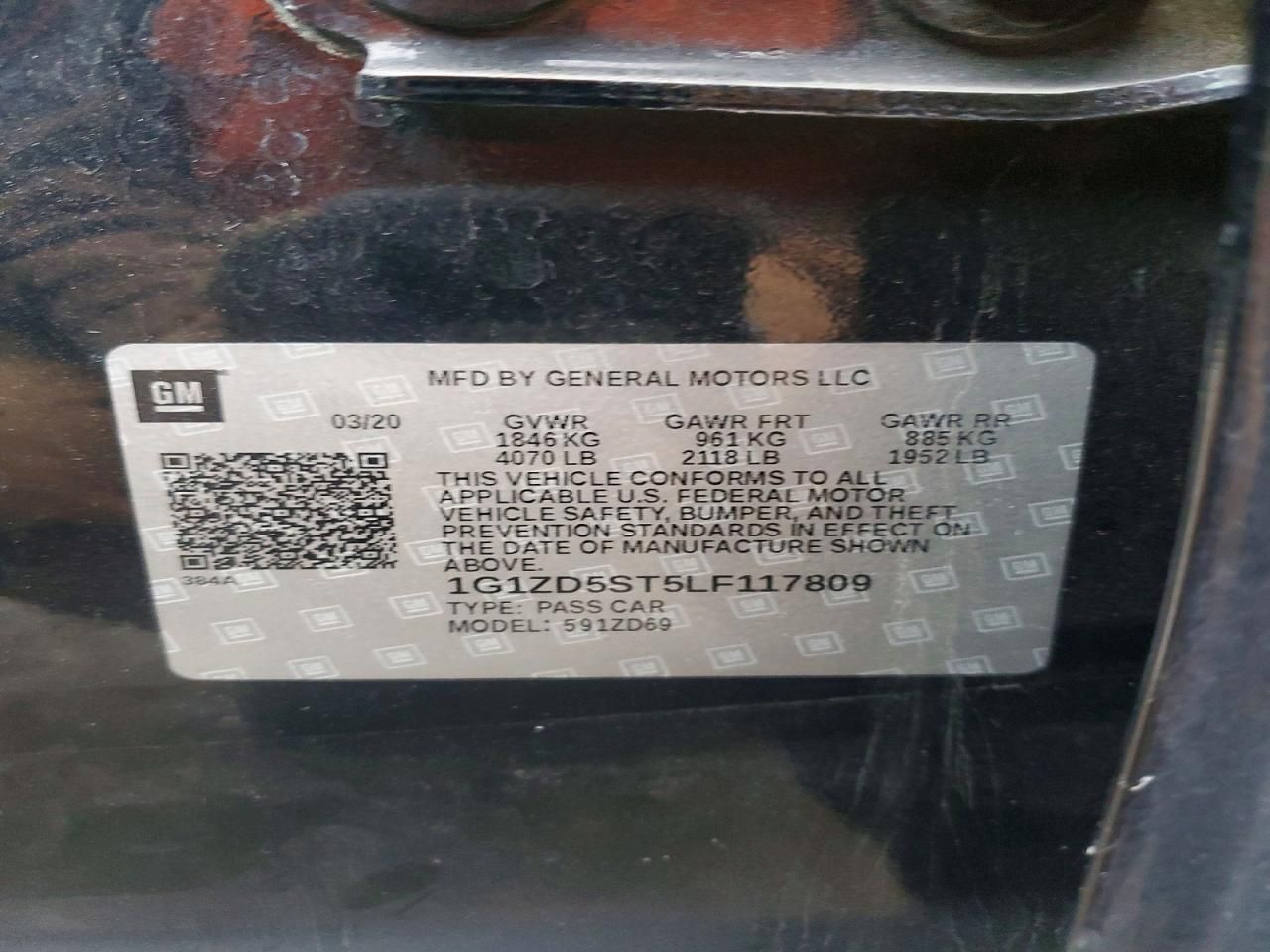 2020 Chevrolet Malibu lt