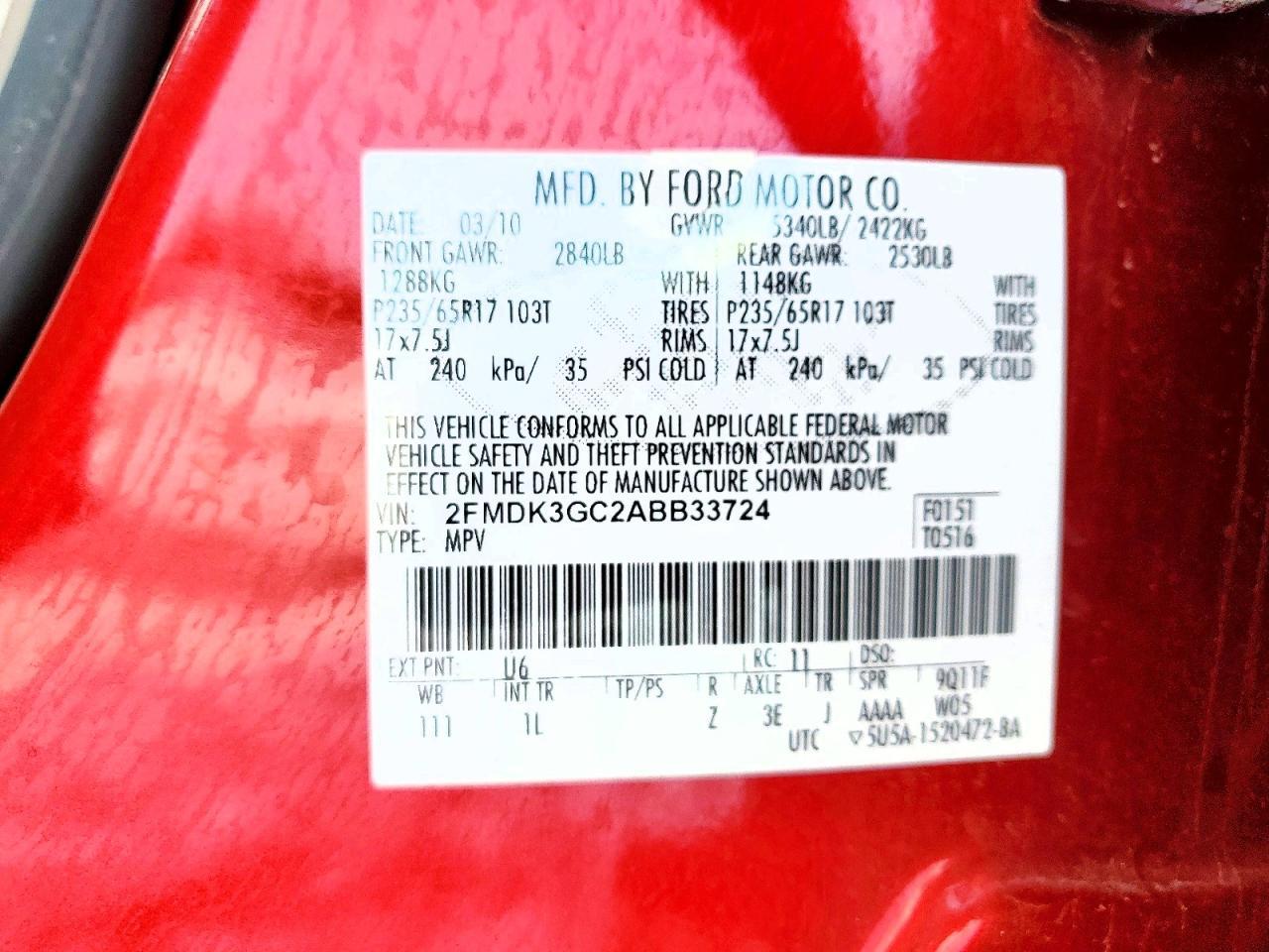 2010 Ford Edge se