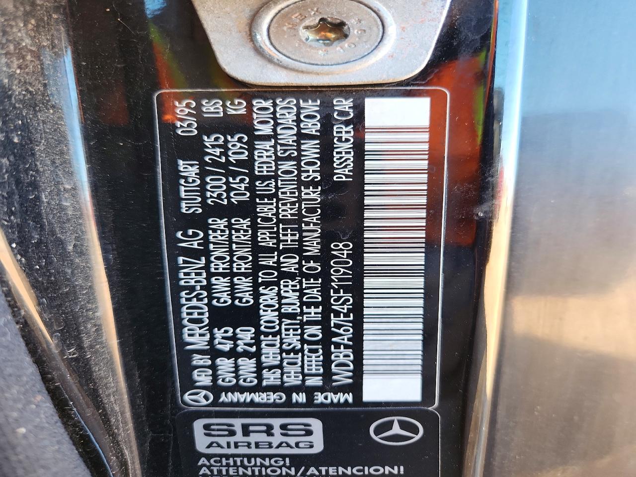 1995 Mercedes-Benz Sl 500