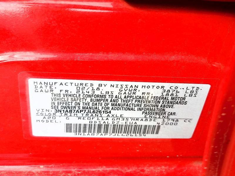 2018 Nissan Sentra s