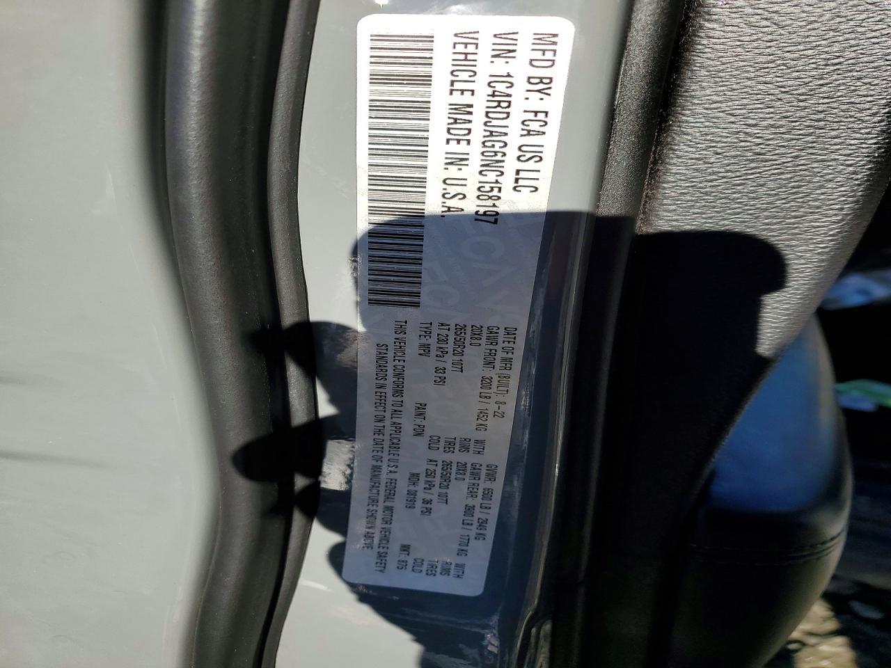 2022 Dodge Durango sxt