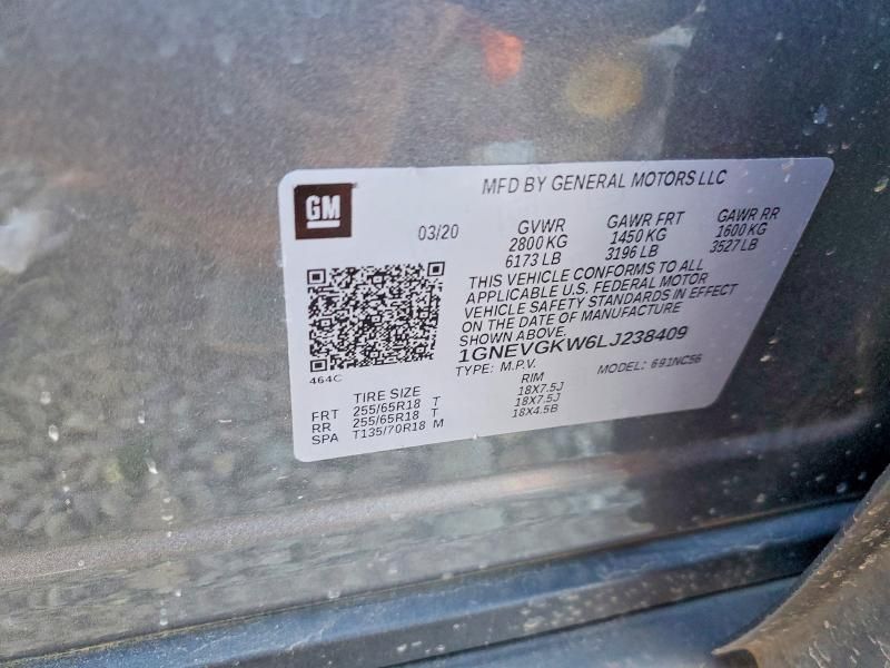 2020 Chevrolet Traverse lt