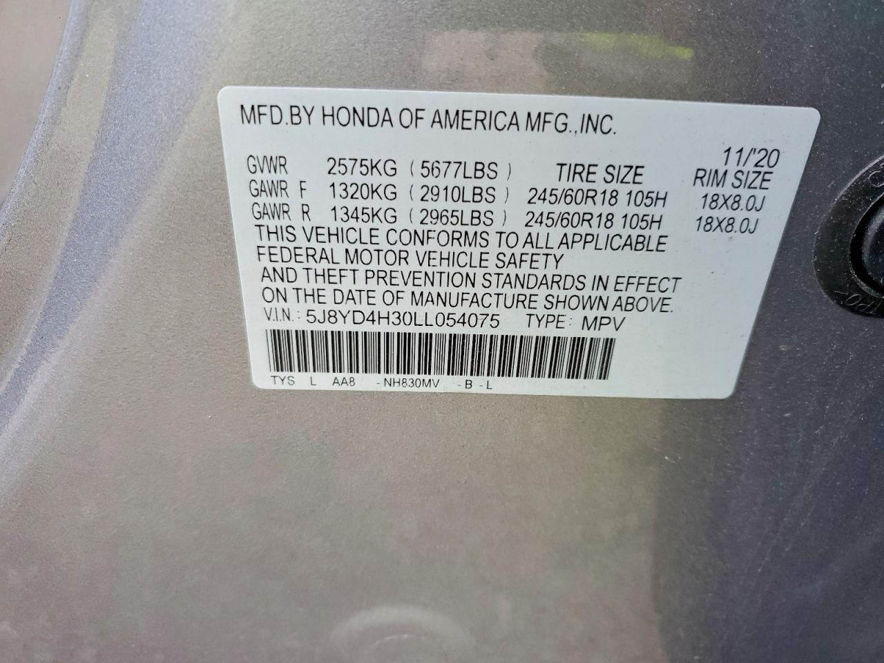 2020 Acura MDX