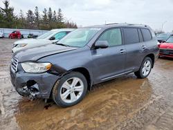 Salvage cars for sale from Copart Bowmanville, ON: 2009 Toyota Highlander Limited