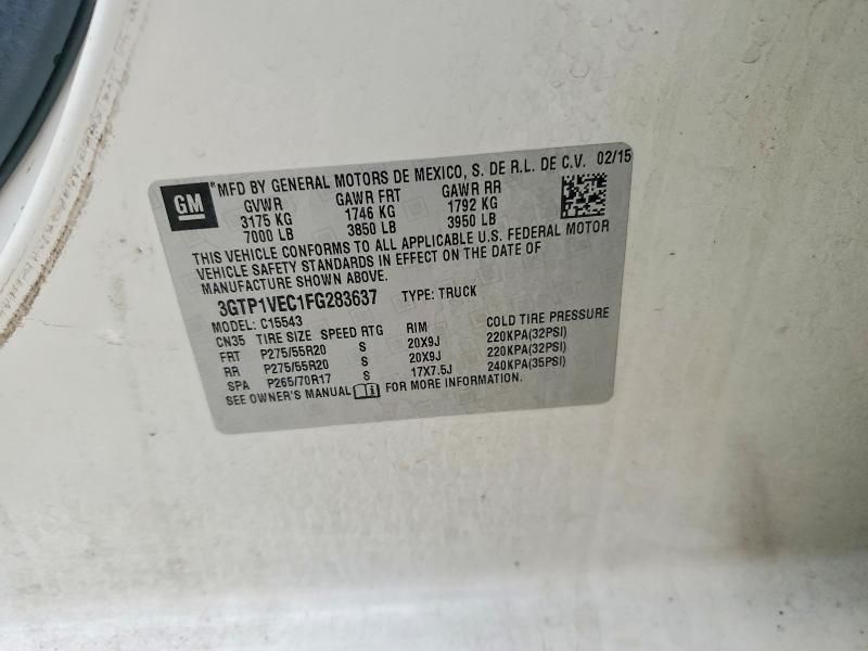 2015 GMC Sierra C1500 slt