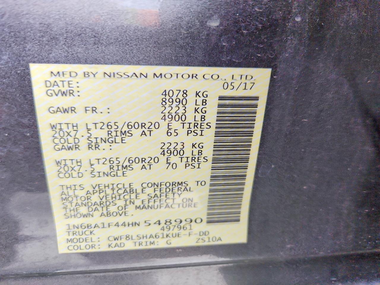 2017 Nissan Titan xd sl