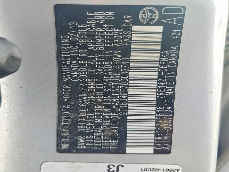 2013 Toyota Corolla Base