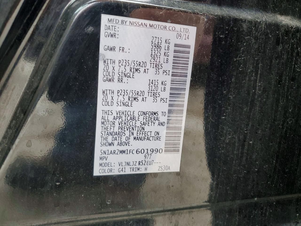 2015 Nissan Pathfinder s