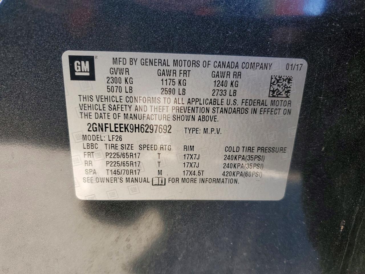 2017 Chevrolet Equinox ls