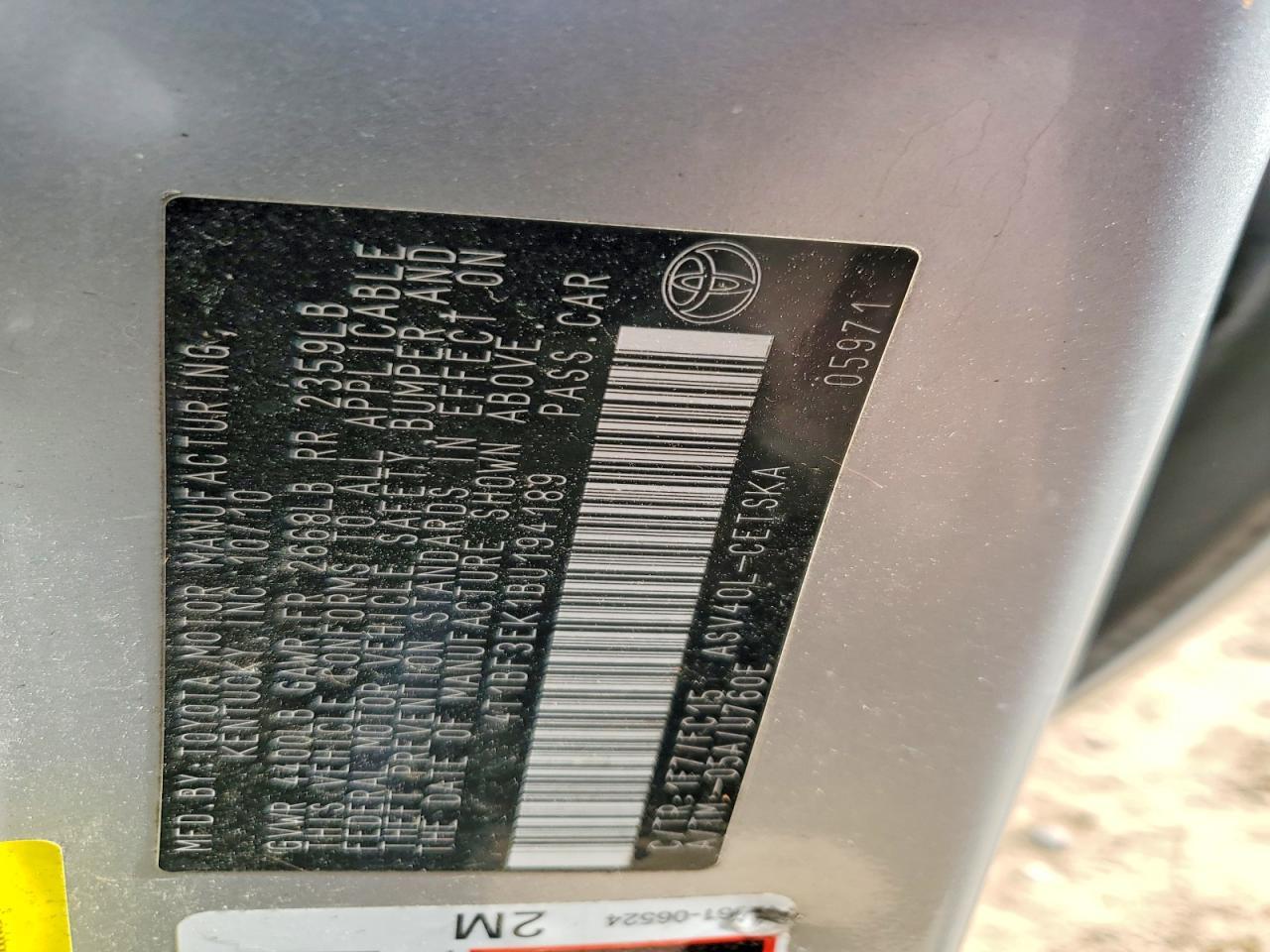 2011 Toyota Camry Base