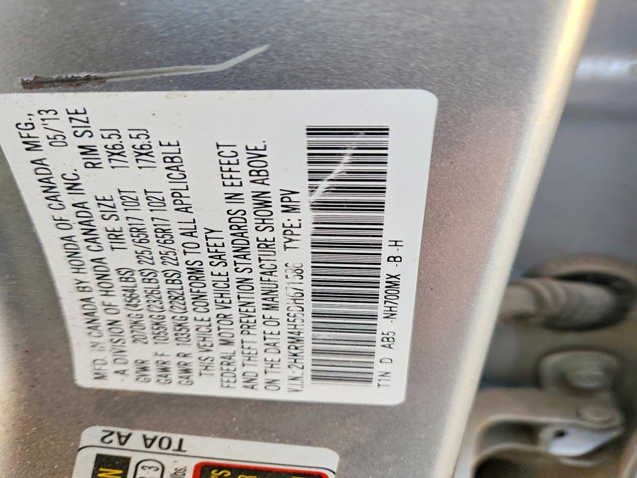2013 Honda Cr-v ex