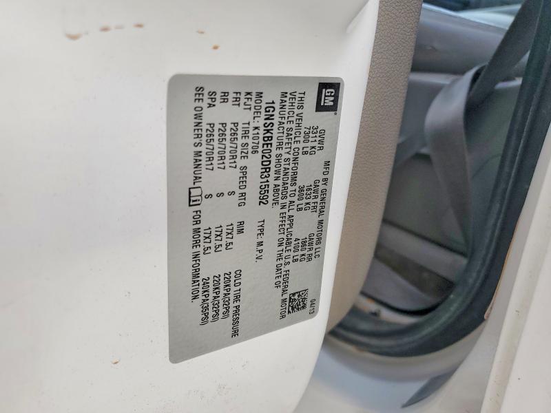 2013 Chevrolet Tahoe K1500 lt