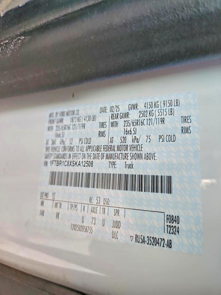 2025 Ford Transit T-250 Utility / Service Van