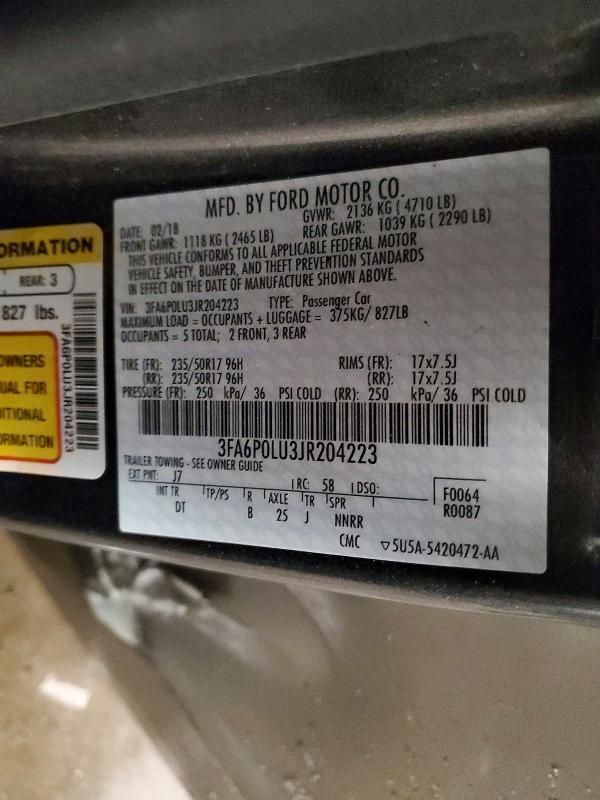 2018 Ford Fusion se Hybrid