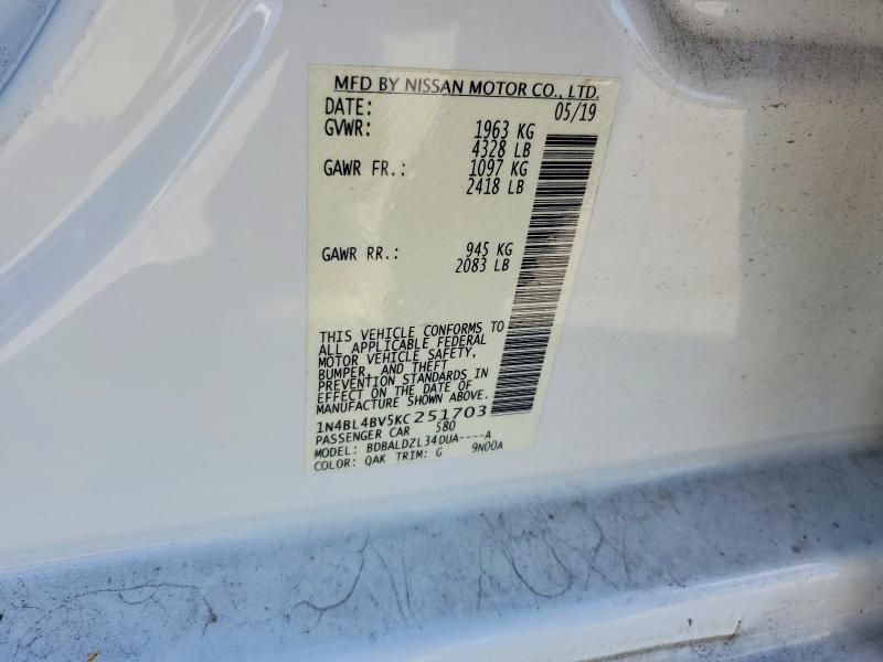 2019 Nissan Altima s