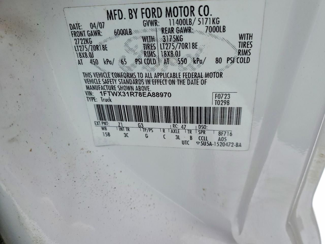 2008 Ford F350 SRW Super Duty