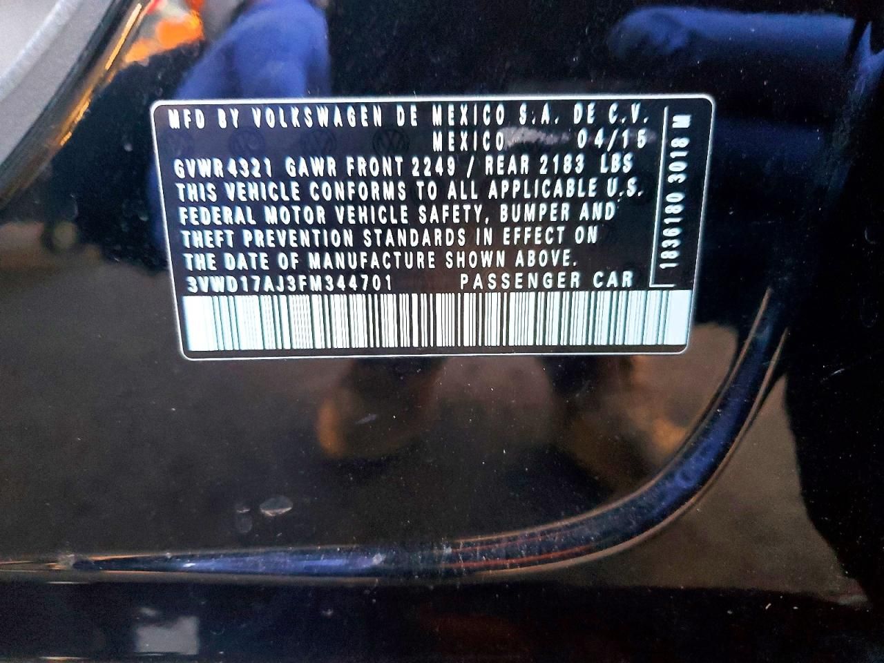 2015 Volkswagen Jetta se