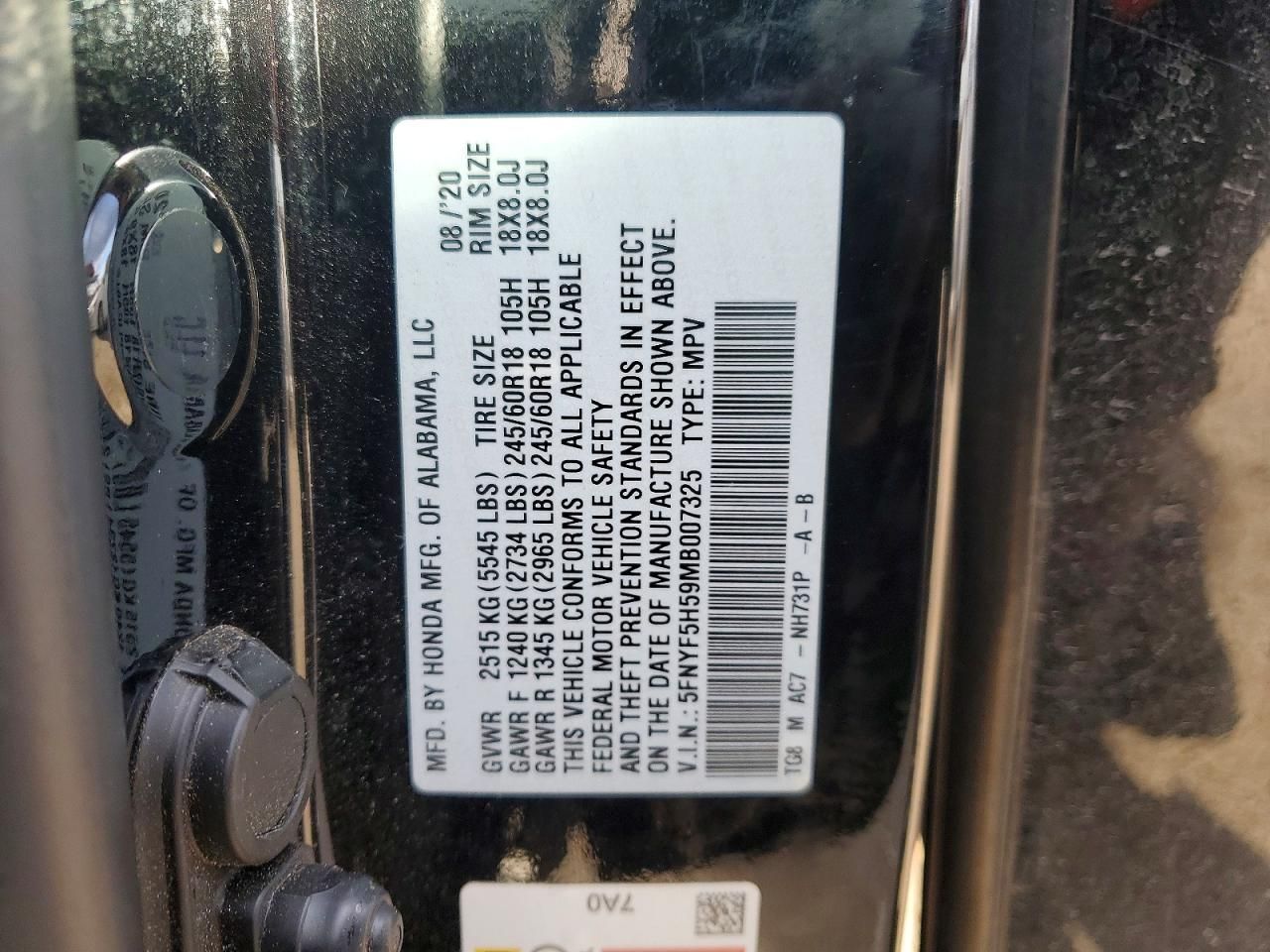 2021 Honda Pilot exl