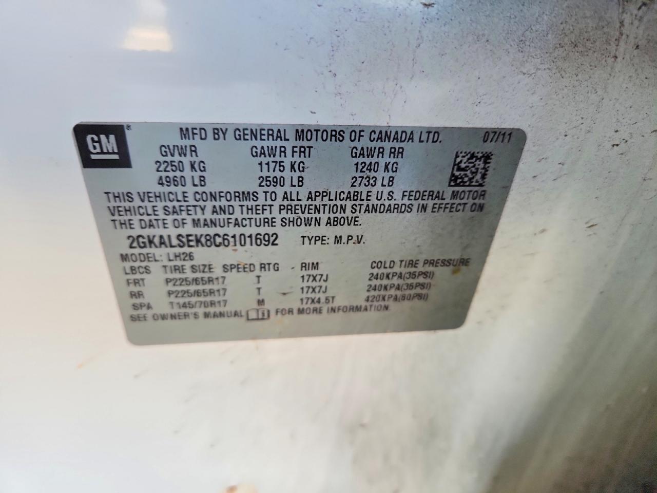 2012 GMC Terrain sle