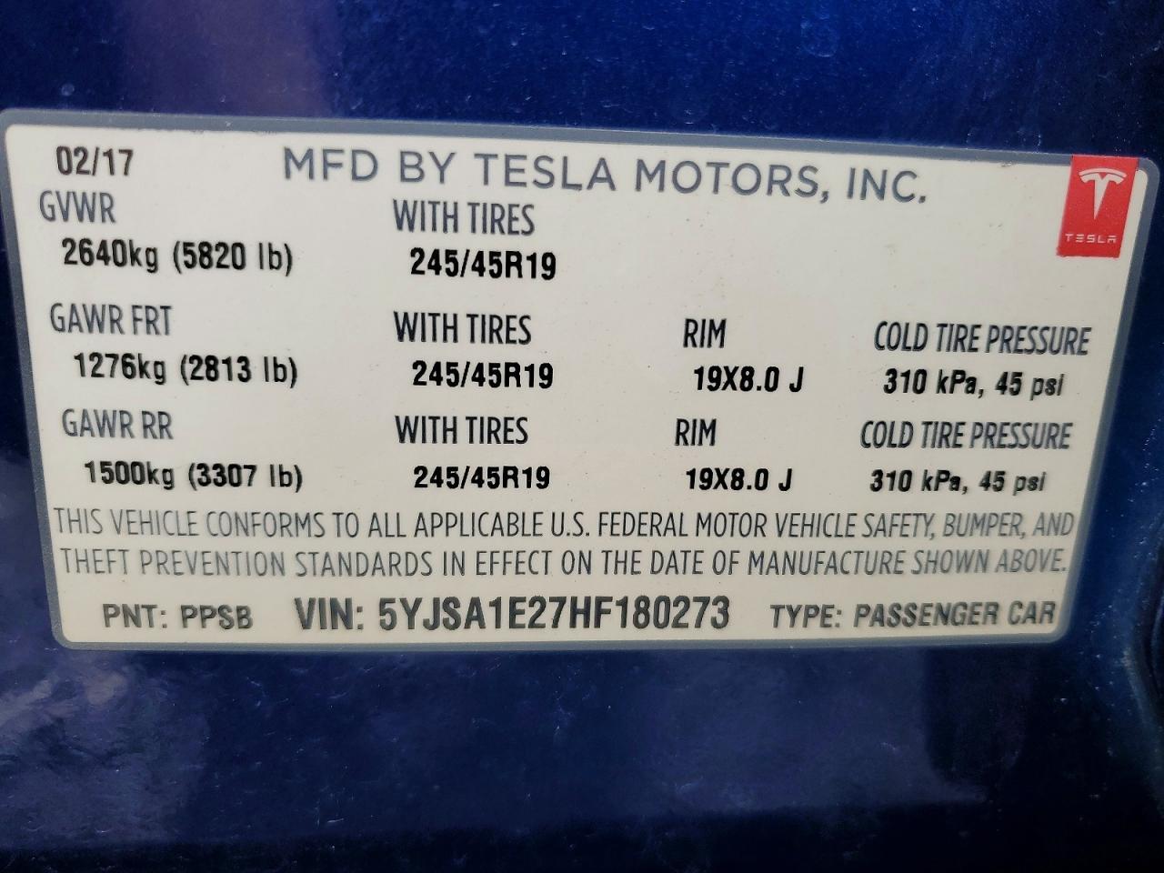 2017 Tesla Model 3