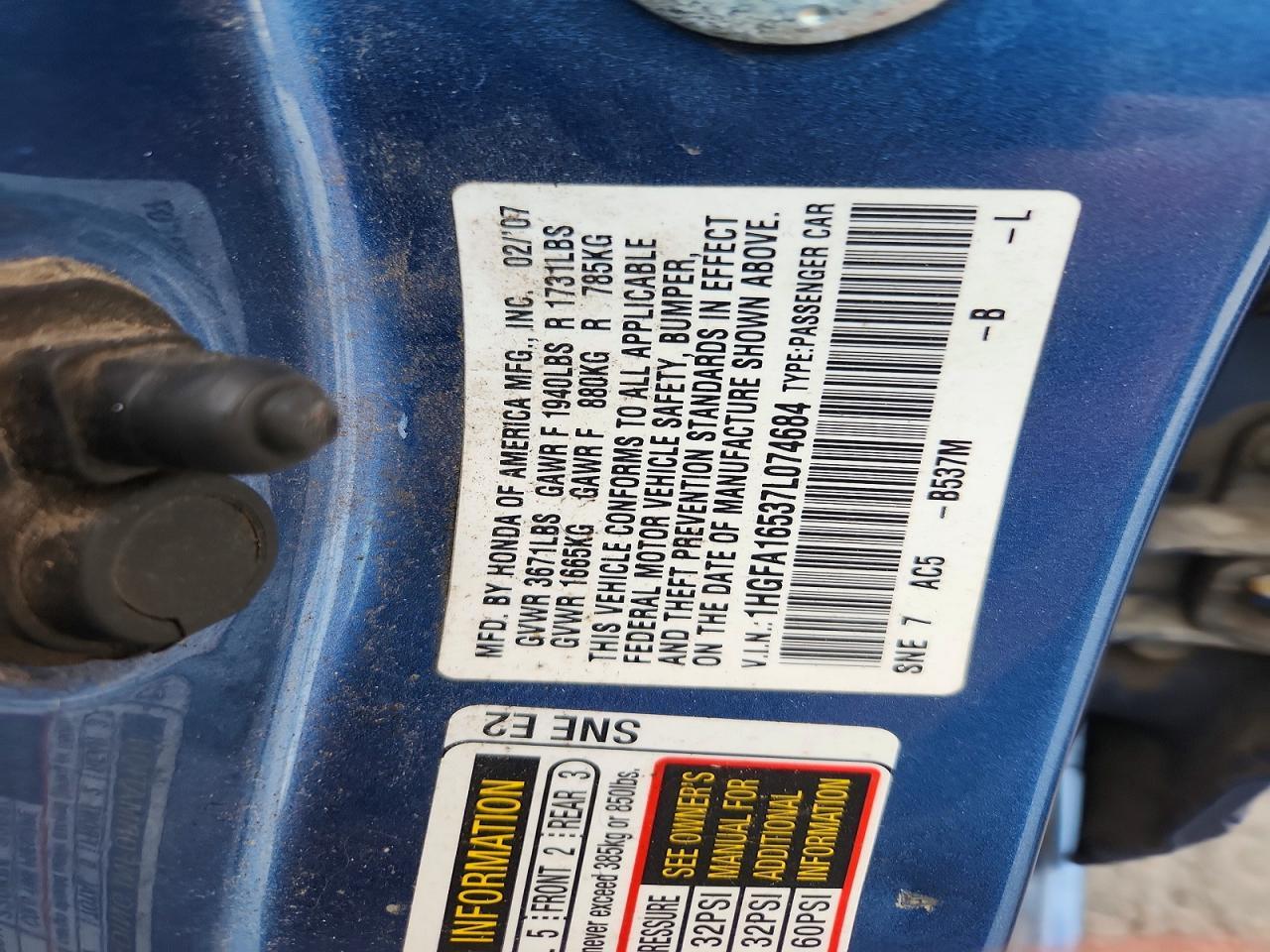 2007 Honda Civic lx