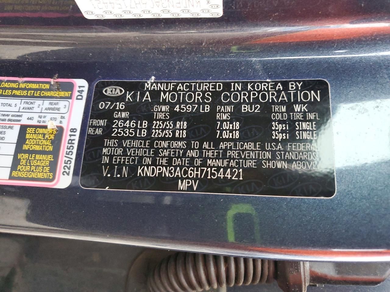 2017 KIA Sportage ex