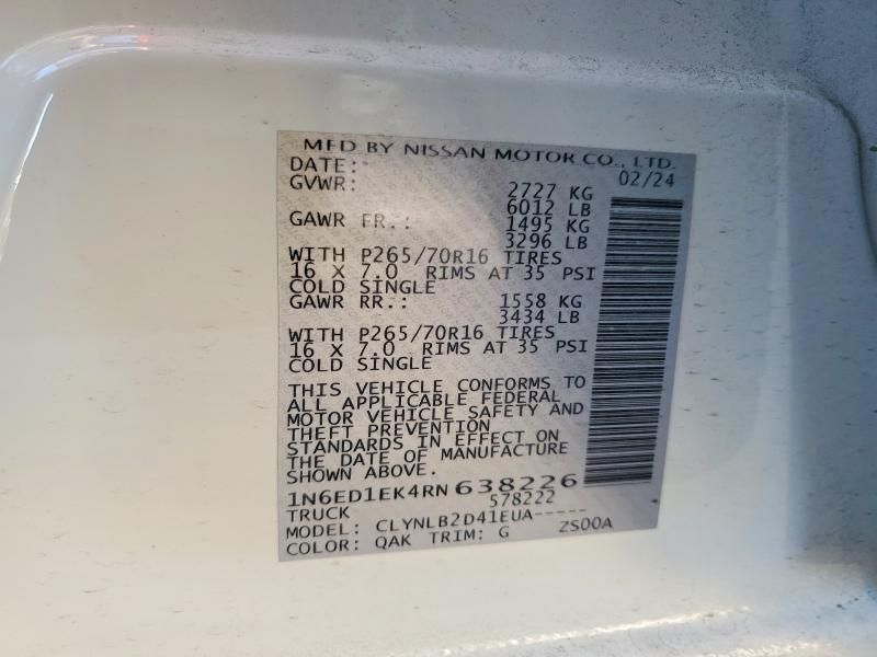 2024 Nissan Frontier s