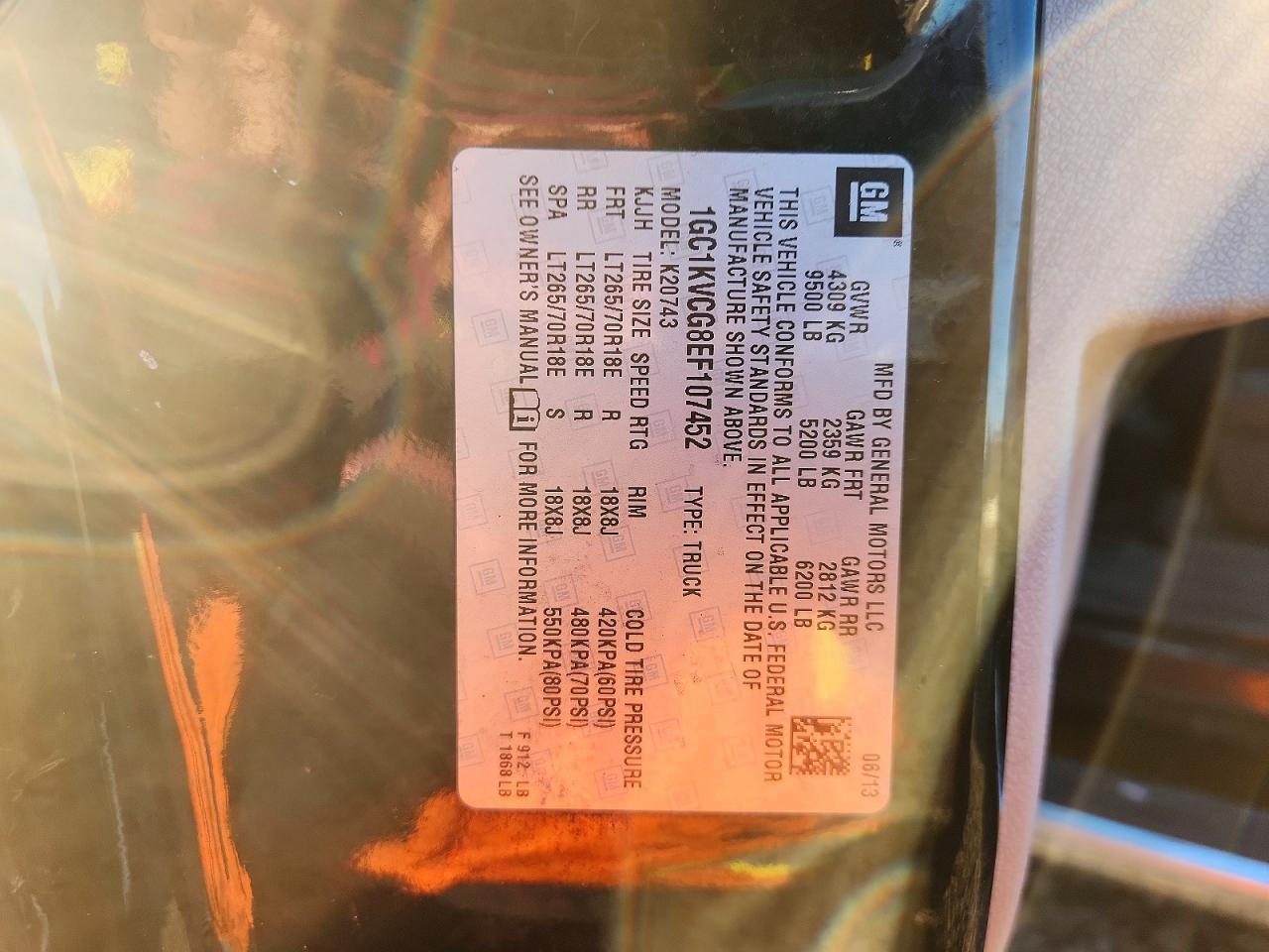 2014 Chev Silverado K2500 Heavy Duty