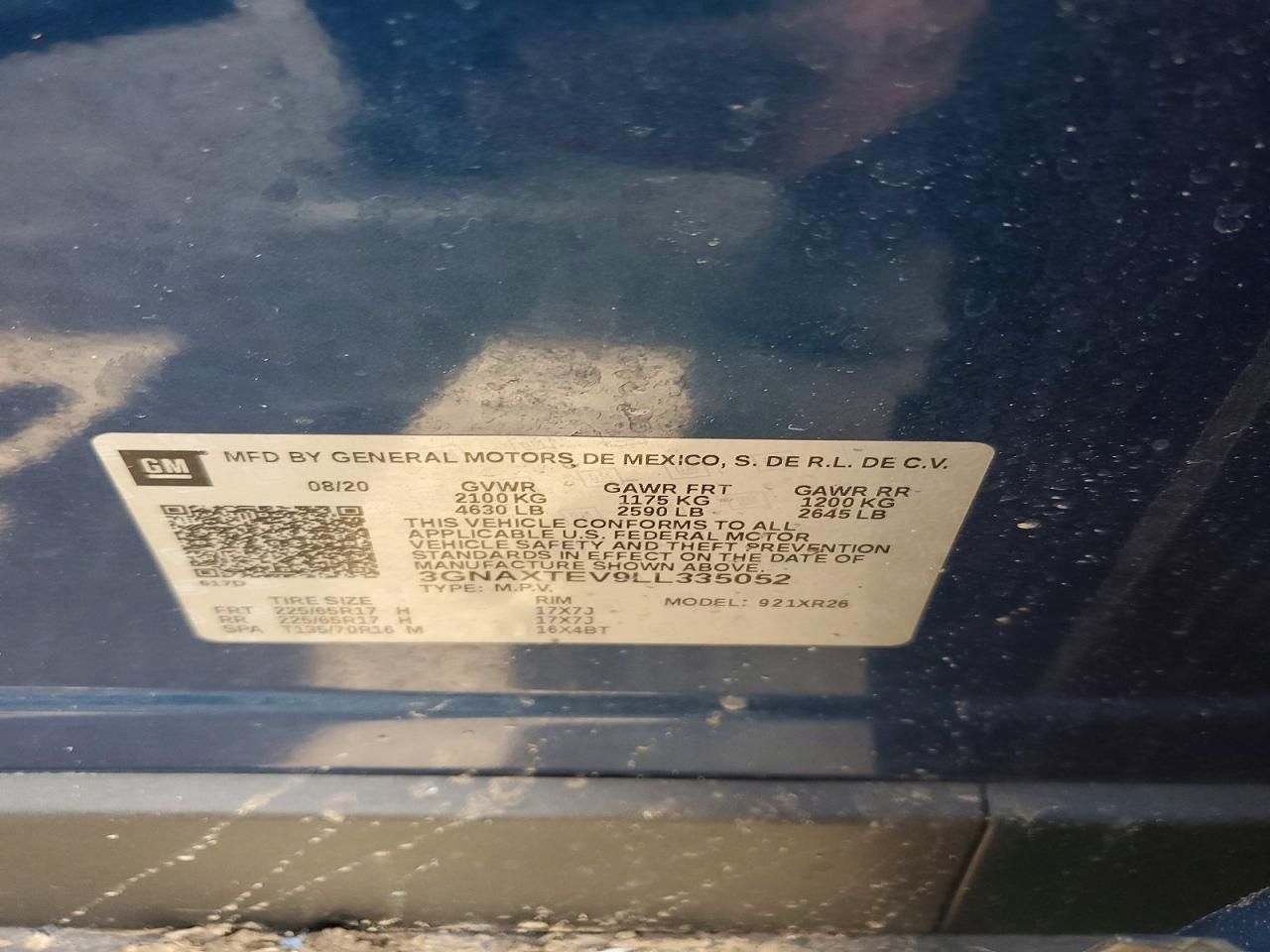 2020 Chevrolet Equinox lt