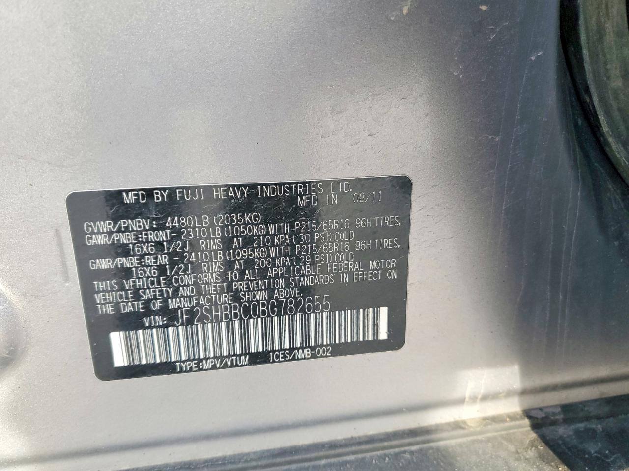 2011 Subaru Forester 2.5x