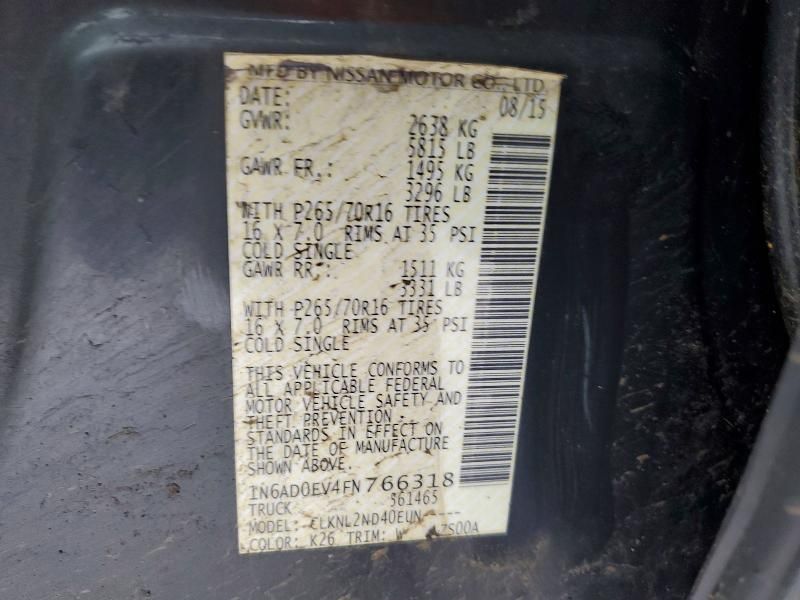 2015 Nissan Frontier s