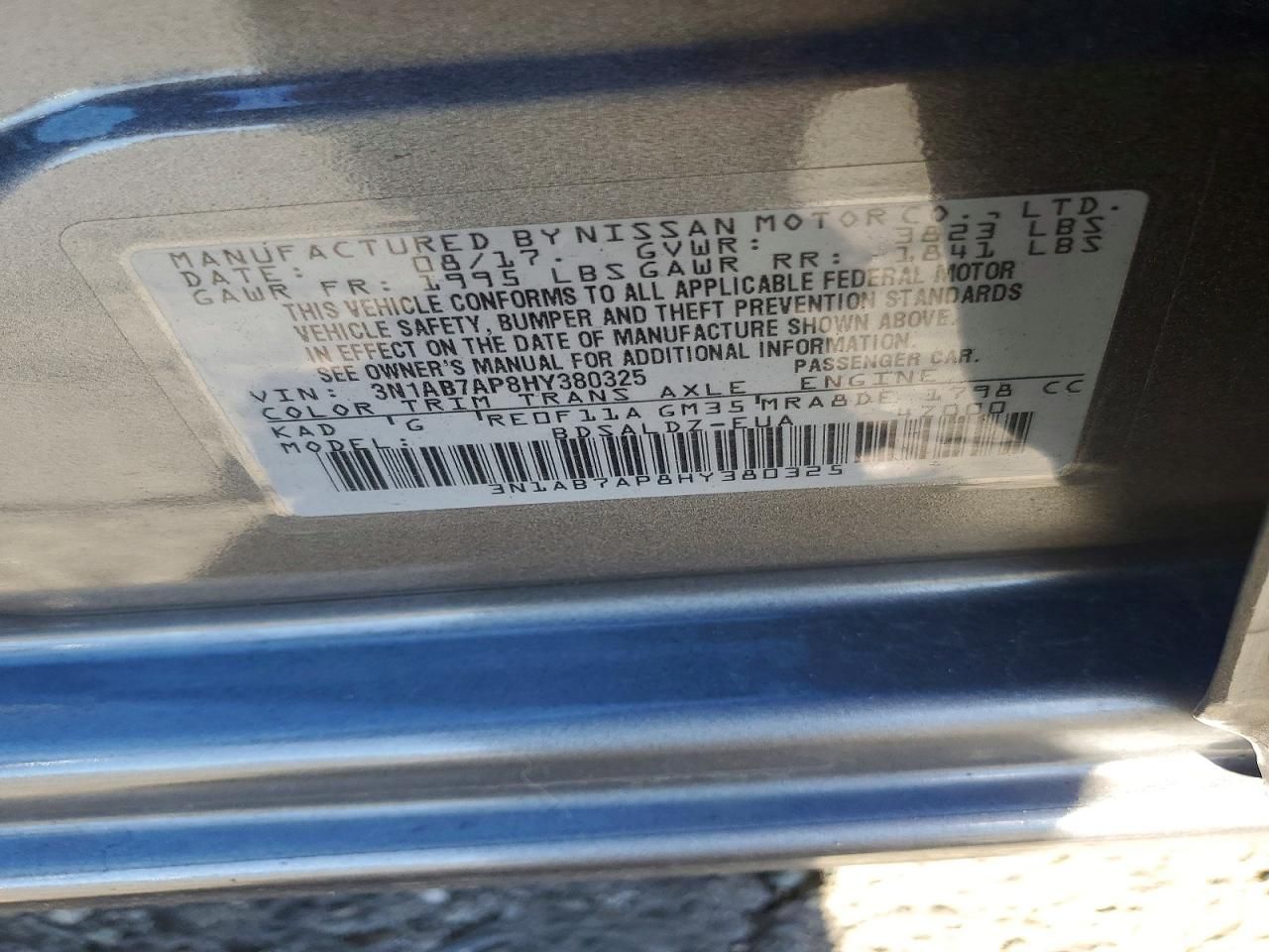 2017 Nissan Sentra s