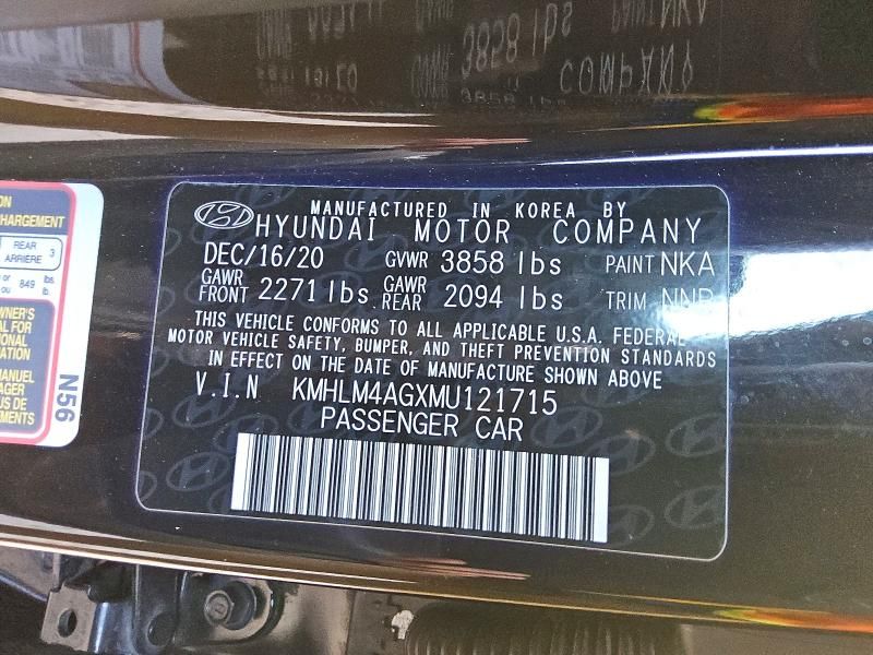 2021 Hyundai Elantra sel