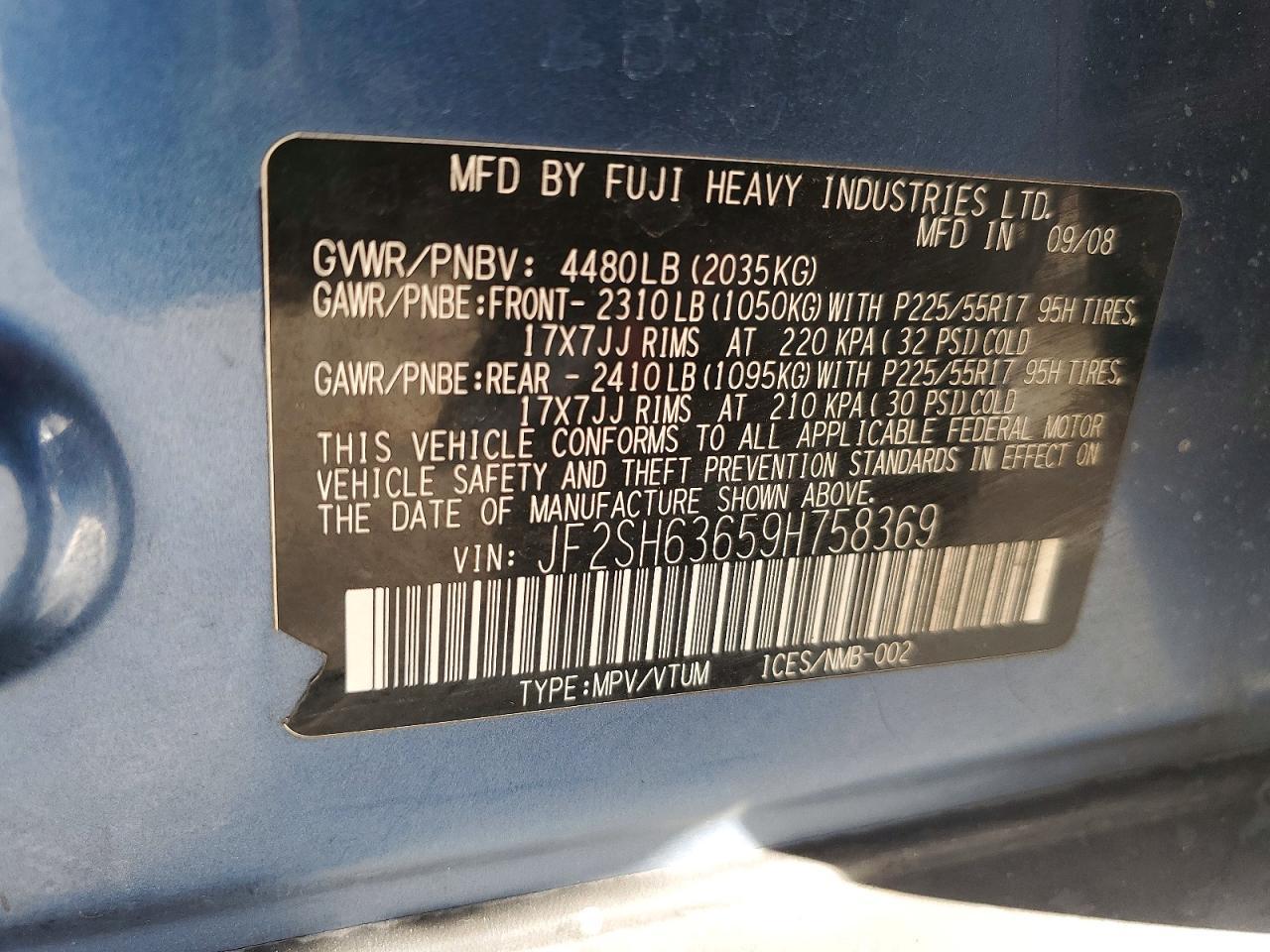 2009 Subaru Forester 2.5x Premium