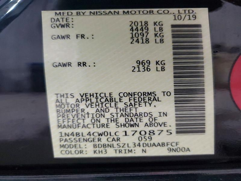 2020 Nissan Altima sr