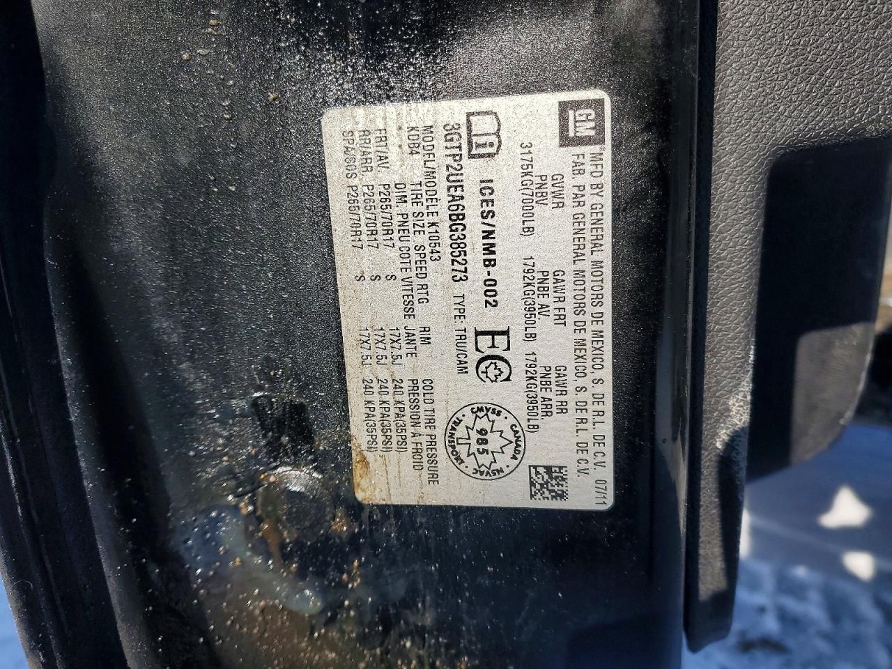 2011 GMC Sierra K1500 sl