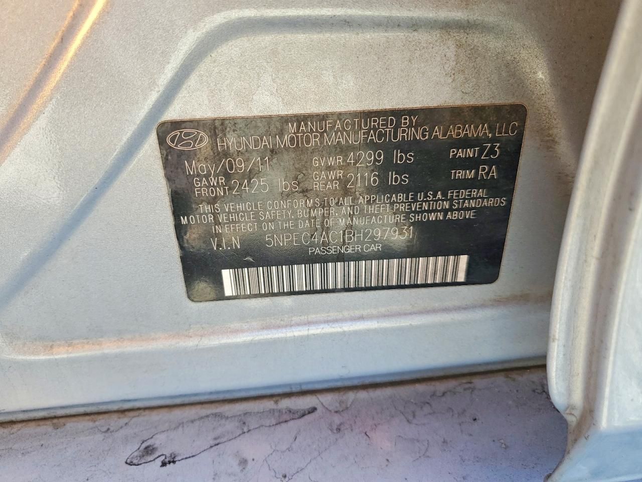 2011 Hyundai Sonata se