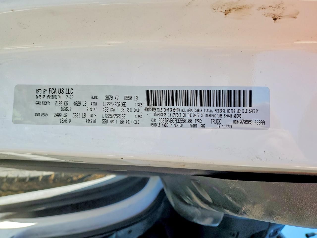 2019 Dodge RAM Promaster 1500 Delivery Van