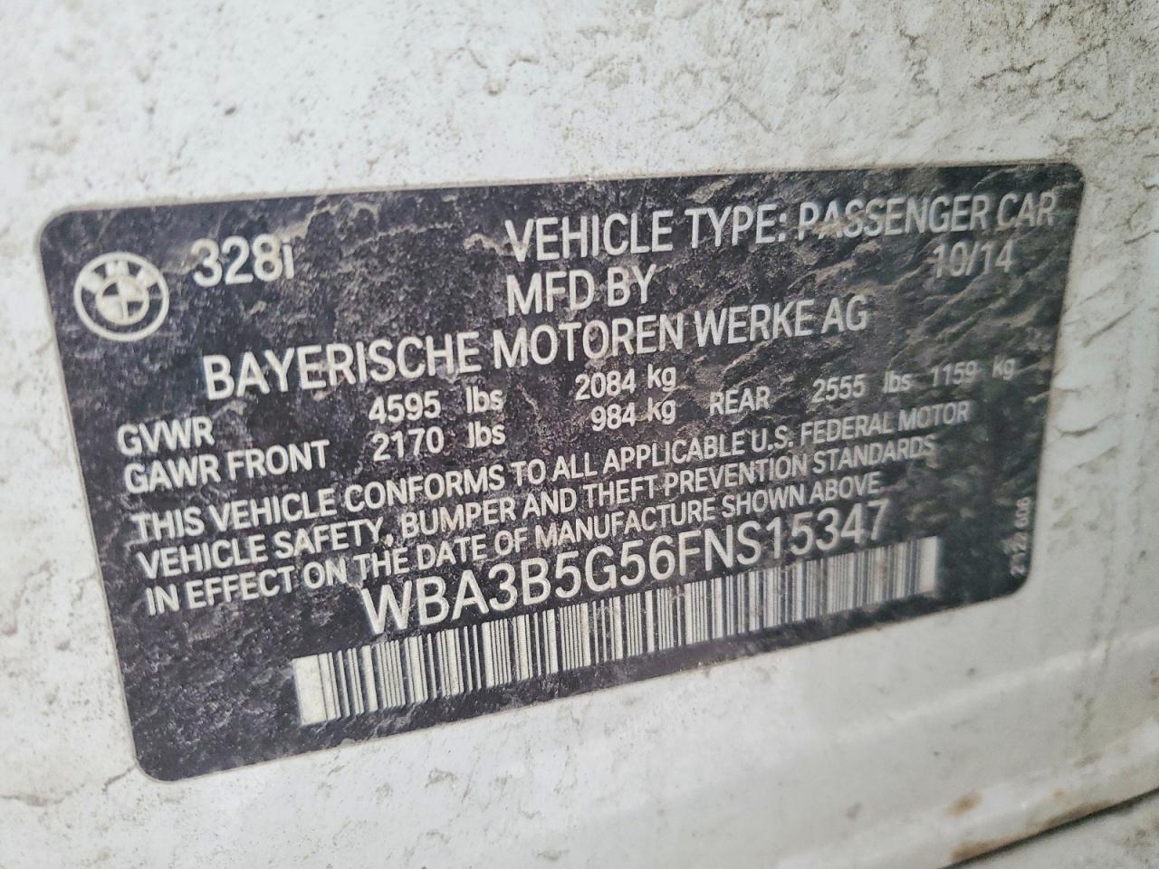 2015 BMW 328 xi Sulev