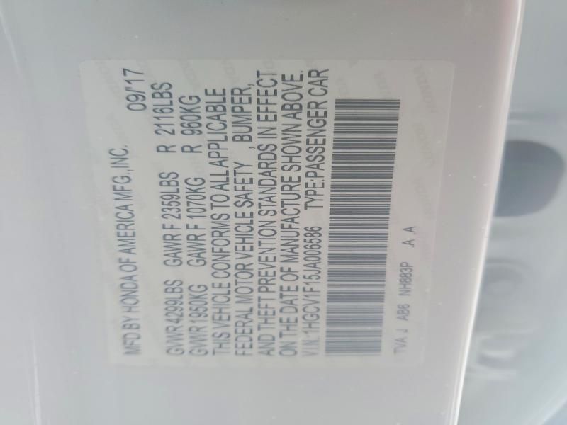 2018 Honda Accord lx